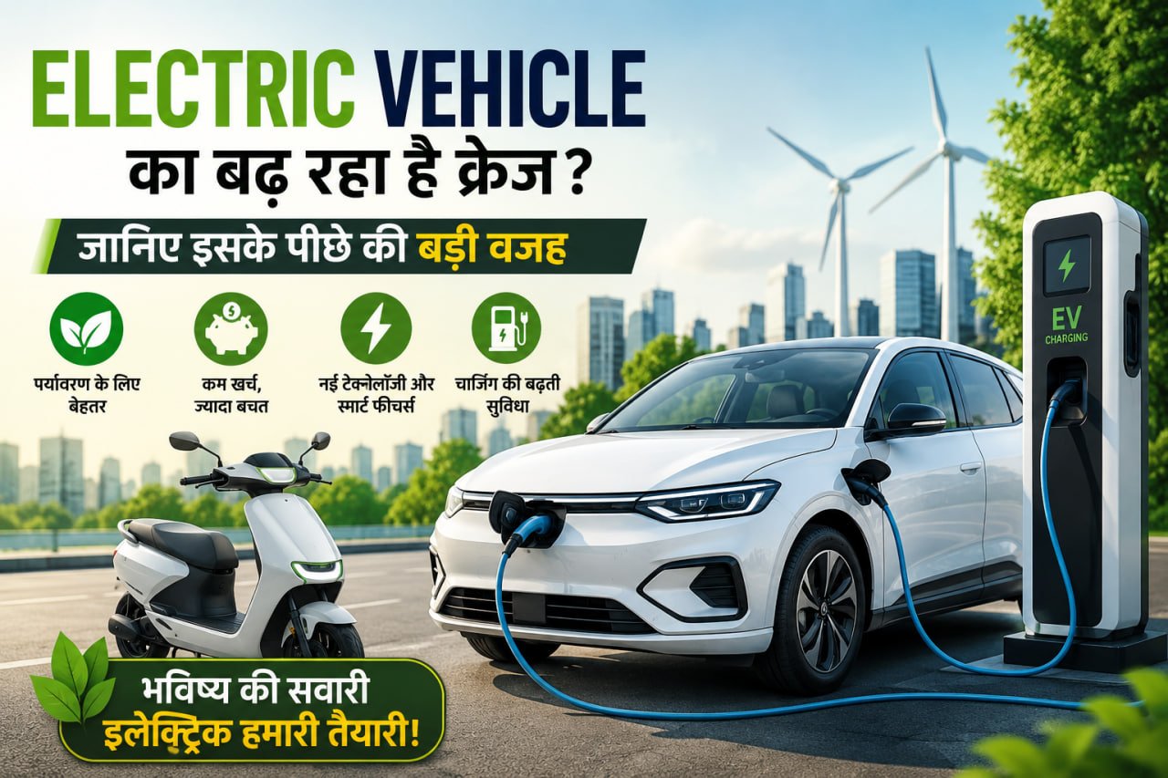 Electric Vehicle का बढ़ रहा है क्रेज? जानिए इसके पीछे की बड़ी वजह