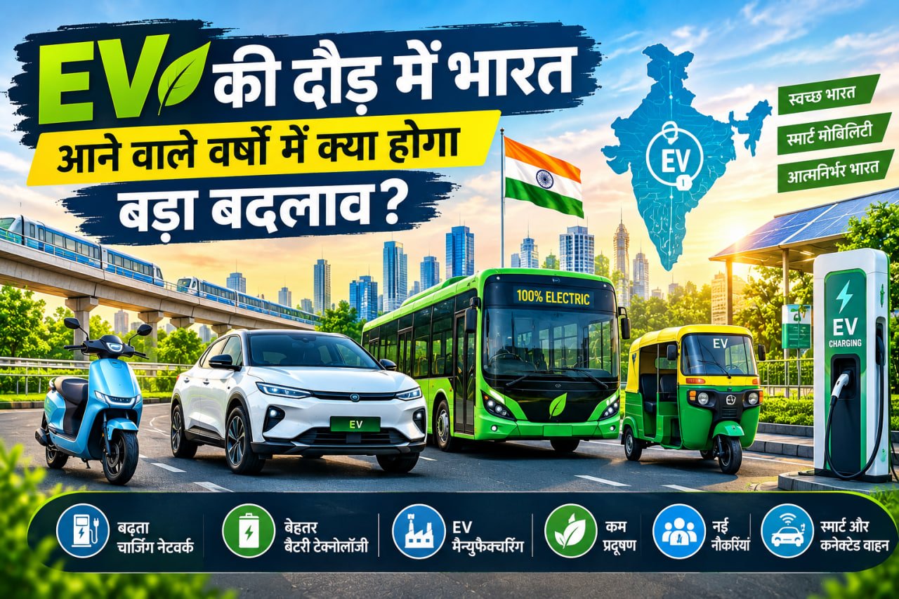 EV race in India : आने वाले वर्षों में क्या होगा बड़ा बदलाव?